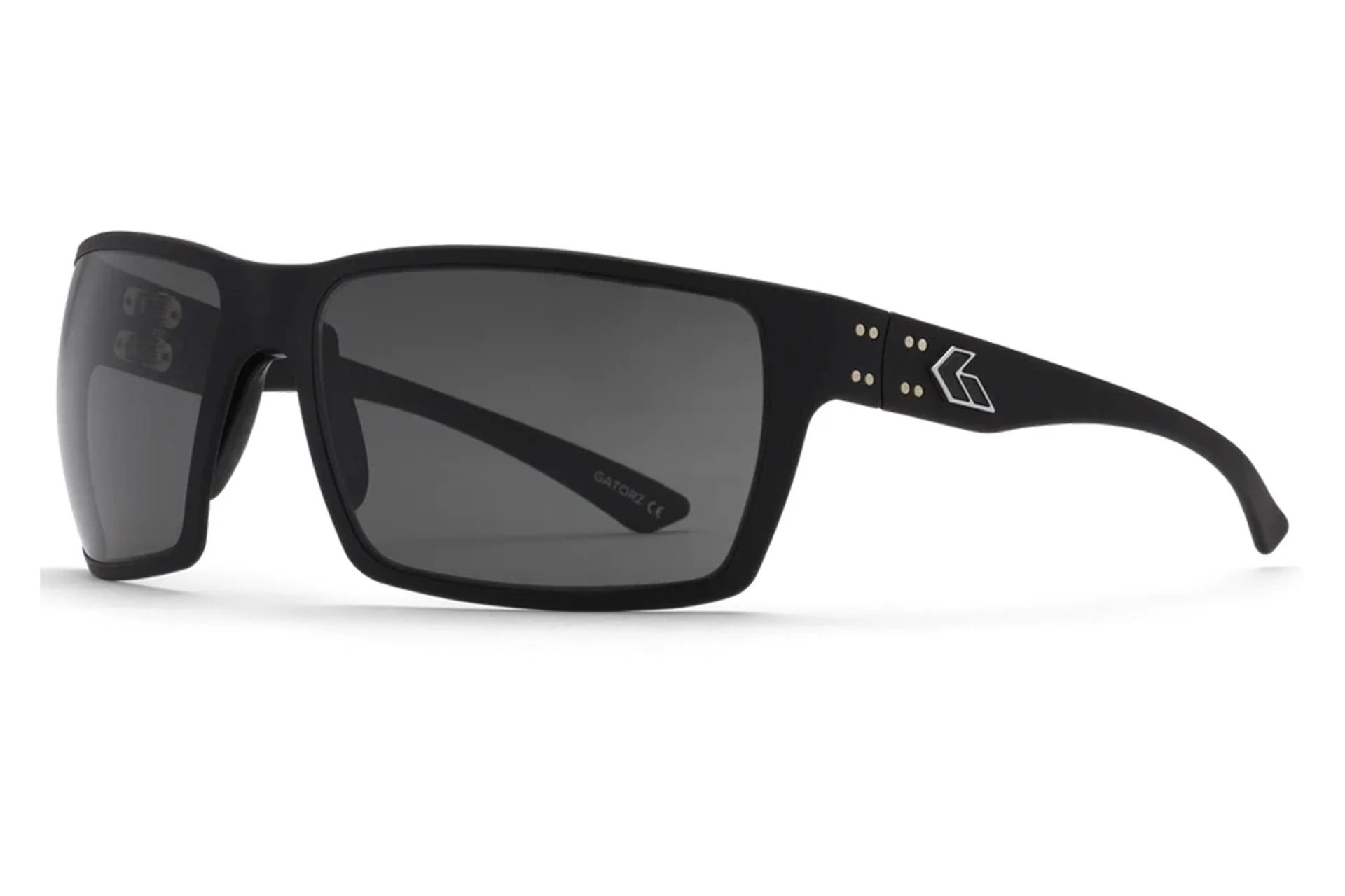 Gatorz Marauder Black Silver Logo Silver Mirror Polarized - GZ-12-424