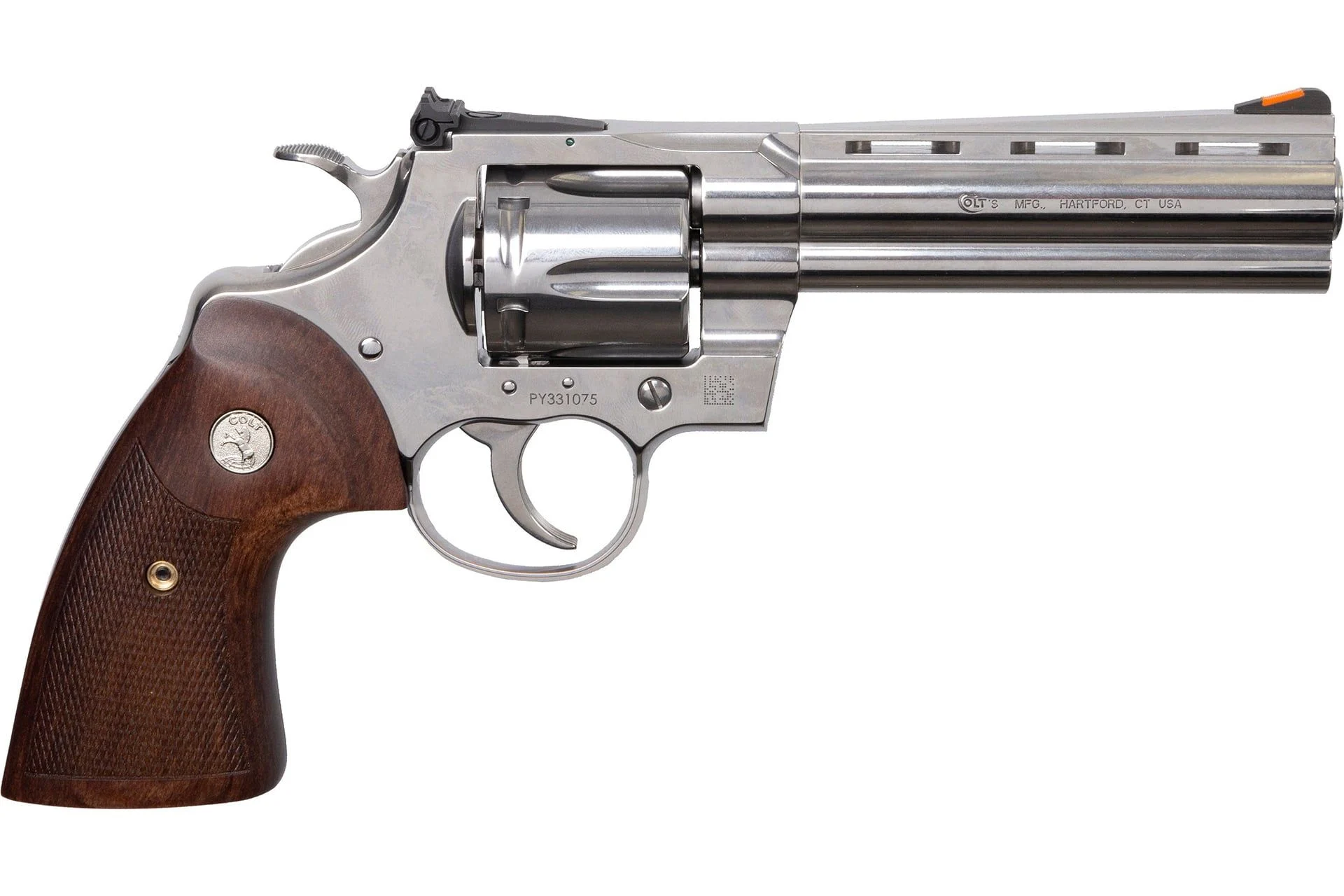 Colt Python 357 Magnum 5in Stainless Revolver - 6 Rounds - PYTHON-SP5WTS