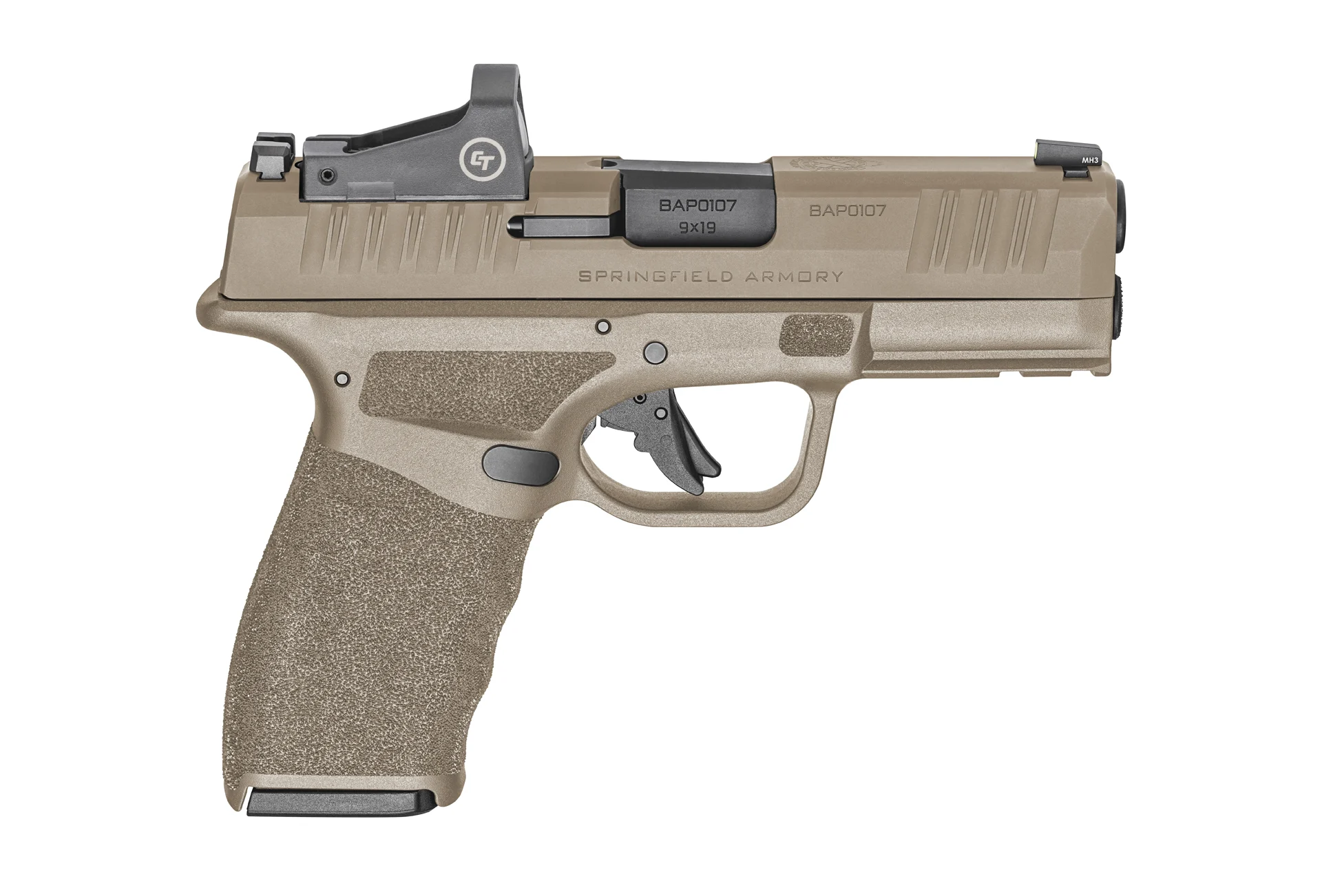Springfield Armory Hellcat PRO 3.7 9mm Compact Semi-Auto Pistol - FDE - HCP9379FOSPCT
