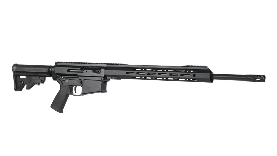 BC-10 | .243 Right Side Charging Forged Rifle | 20" Black Nitride Heavy Barrel | 1:8 Twist | Rifle length Gas System | 15" MLOK Split Rail | No Magazine-Anodized - Default