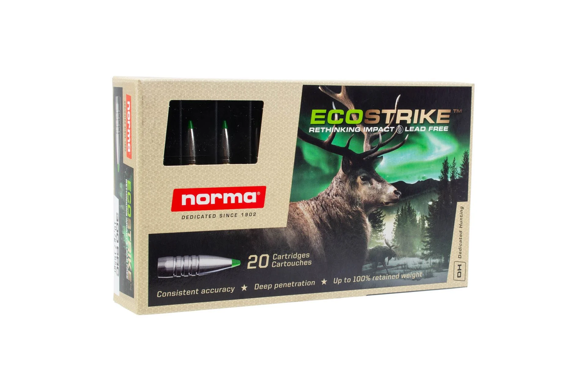 Norma 20177772 Ecostrike 300 PRC, 165gr, Polymer Tip, 200rd Box - 20177772