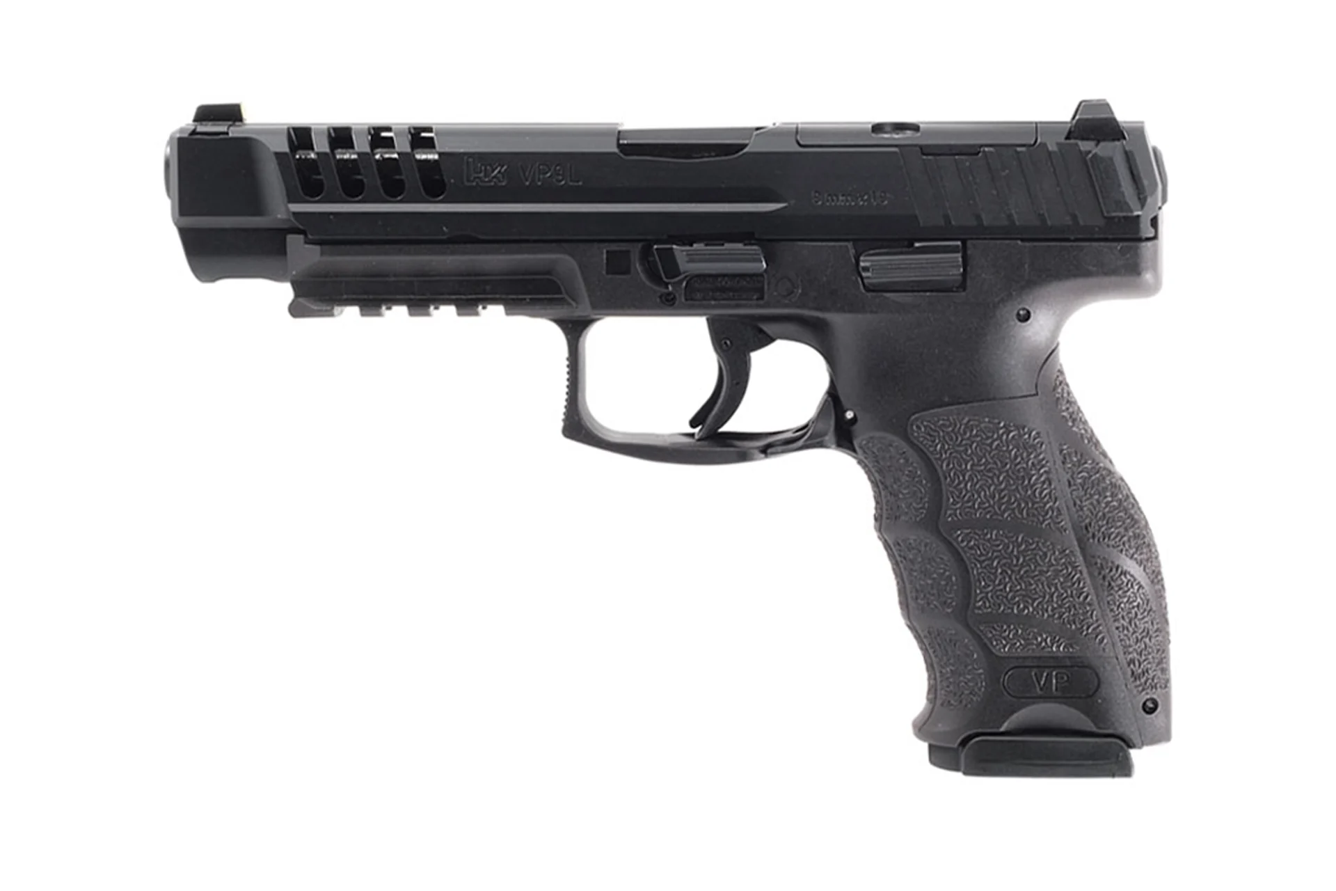 HK VP9L Optics-Ready 9mm 5" 10rd Semi-Auto CA Compliant Pistol - Black - 81000947