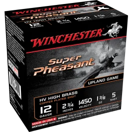 Winchester Super Pheasant 12 Gauge 2.75 1 3/8 oz 5 Shot X12PHV5