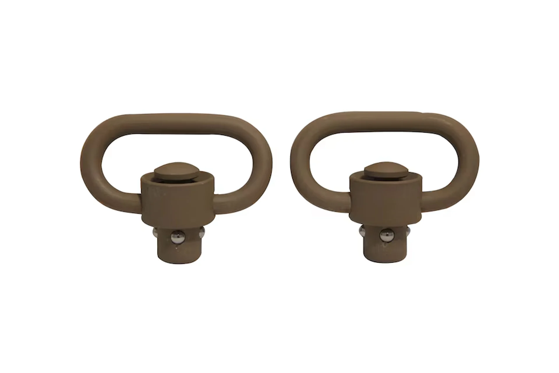 GrovTec 1.25" Push Button Heavy Duty Swivel Set -Flat Dark Earth - GTSW253