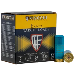 Fiocchi Exacta Target 12 Gauge 2.75 24 gram 7.5 Shot 12IN2475