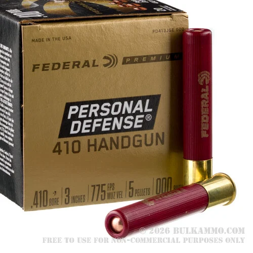 20 Rounds of .410 3" Ammo by Federal -000 Buck