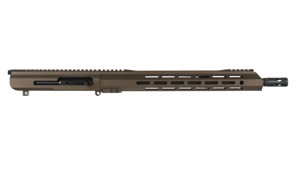 BC-10 | 8.6 Blackout Right Side Charging Midnight Bronze Upper | 16" Parkerized SOCOM Barrel | 1:3 Twist | Carbine Length Gas System | 15" MLOK Split Rail | with BCG & Charging Handle