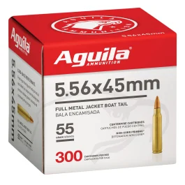 Aguila 5.56x45mm, 55 Grain FMJBT, 300 Rounds 1E556126