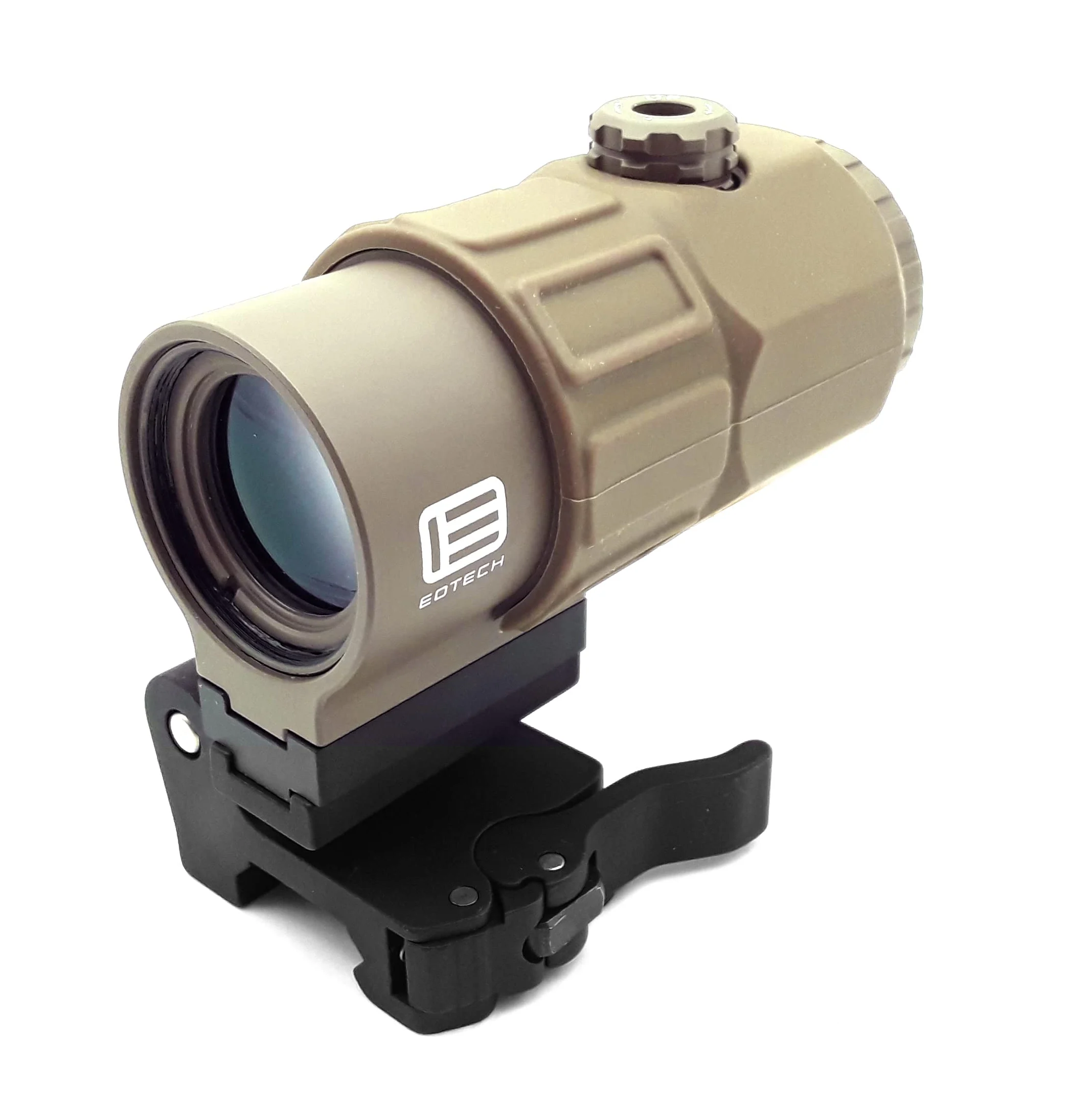 EOTech 5 Power Magnifer With Quick Disconnect Switch To Side (STS) Mount Tan - G45.STSTAN