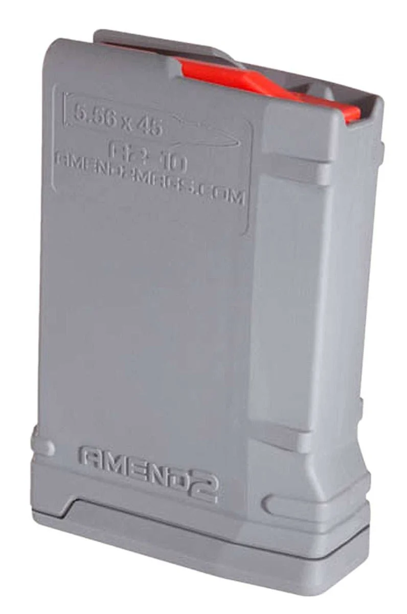 AMEND2 10 ROUND AR-15 MAGAZINE  | 223 Wylde/5.56 NATO/.300 Blackout | Gray - 556MOD2GRY10