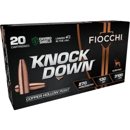 Fiocchi Knock Down 270 Win 130 Grain Hollow Point Ammo