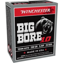 Winchester Big Bore 10mm 200 Gr Semi Jacketed Hollow Point Ammo