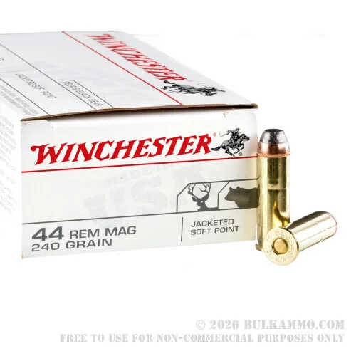 500Rounds of .44 Mag Ammo by Winchester - 240gr JSP
