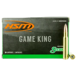 Hsm Game King 308 Winchester 180 Gr Sierra GameKing Spitzer Boat Tail Ammo