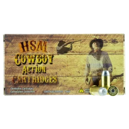 Hsm Cowboy Action 44 Russian 200 Gr Round Nose Flat Point Ammo