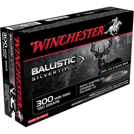 Winchester Ballistic Silvertip 300 Win Mag 180 Grain Rapid Controlled Expansion Polymer Tip
