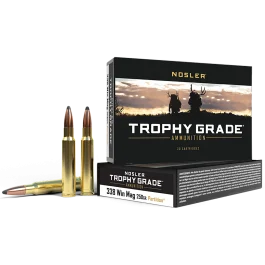 Nosler Trophy Grade 338 Win Mag 250 Gr Nosler Spitzer Partition Ammo