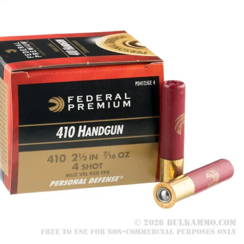 20 Rounds of .410 Ammo by Federal -#4 shot