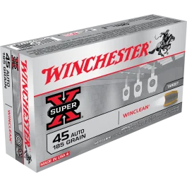 Winchester Super X 45 ACP 230 Grain Winclean Brass Enclosed Base WC452