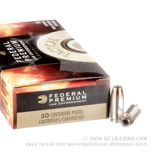 1000 Rounds of .40 S&W Ammo by Federal Tactical - 155gr JHP