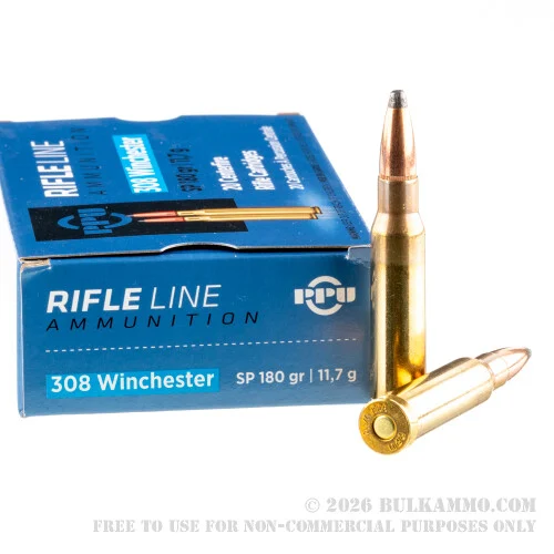 500Rounds of .308 Win Ammo by Prvi Partizan - 180gr SP