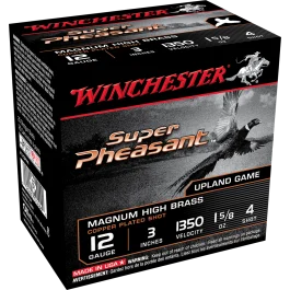 Winchester Super Pheasant 12 Gauge 3 1 5/8 oz 4 Shot X123PH4