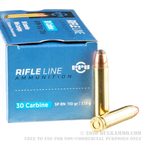 500Rounds of .30 Carbine Ammo by Prvi Partizan - 110gr SP