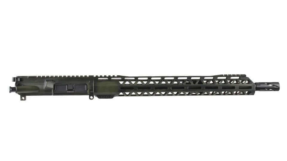 BC-15 | 5.56 NATO ODG Battleworn Cerakote Upper | 16" Black Nitride M4 Barrel | 1:7 Twist | Mid-Length Gas System | Talon 15” MLOK Split Rail | with BCG & Charging Handle