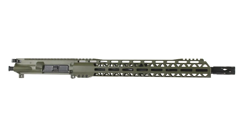 BC-15 | 5.56 NATO ODG Cerakote Upper | 16" Black Nitride M4 Cold Hammer Forged Barrel | 1:8 Twist | Carbine Length Gas System | Talon 15” MLOK Split Rail | with BCG & Charging Handle