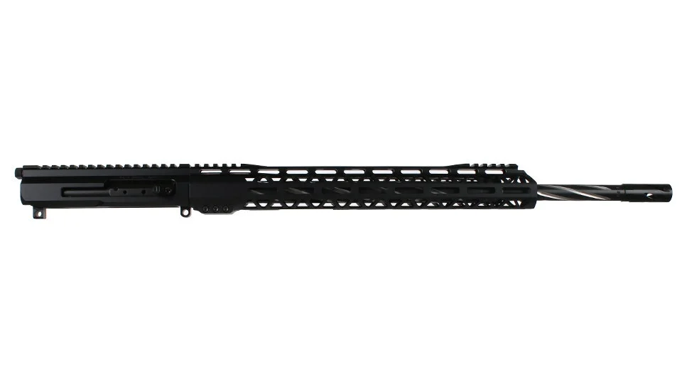 BC-15 | 5.56 NATO Right Side Charging Upper | 20" 416R SS Black Nitride Bear Claw Fluted Heavy Barrel | 1:8 Twist | Rifle Length Gas System | 15" MLOK Split Rail| with BCG & Charging Handle