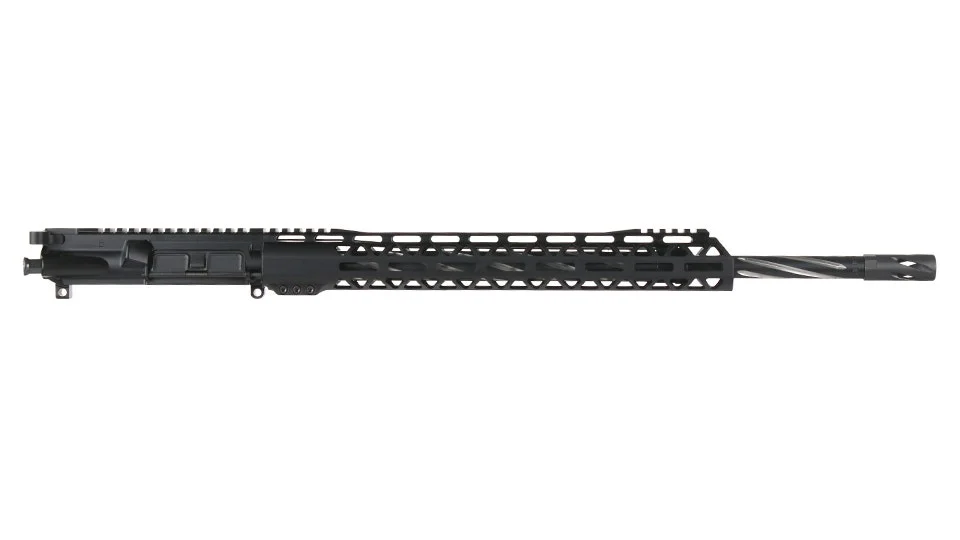 BC-15 | 5.56 NATO Upper | 20" 416R SS Black Nitride Bear Claw Fluted Heavy Barrel | 1:8 Twist |Rifle Length Gas System | Talon 15” MLOK Split Rail | with BCG & Charging Handle