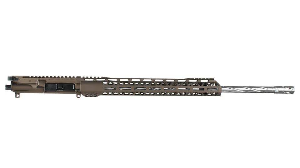 BC-15 | 5.56 NATO MIDNIGHT BRONZE Upper | 22" 416R SS Spiral Fluted Heavy Barrel | 1:8 Twist | Rifle Length Gas System| Talon 15” MLOK Split  Rail | with BCG & Charging Handle