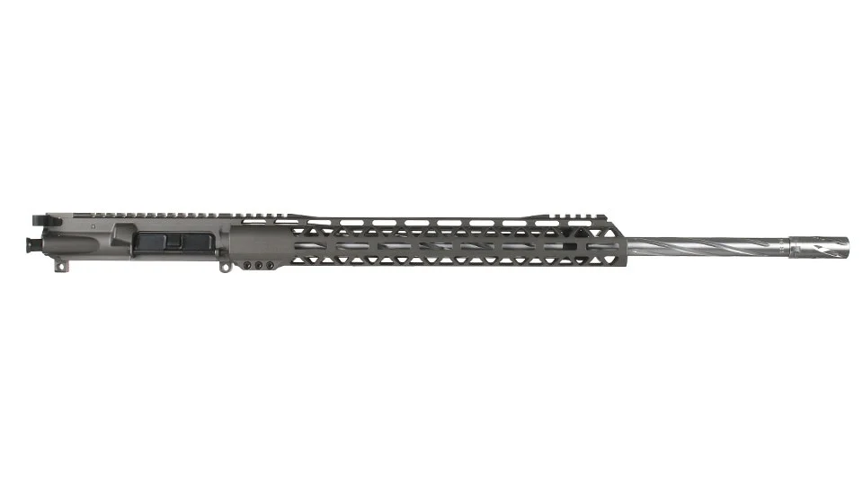 BC-15 | 5.56 NATO Tungsten Upper | 22" 416R SS Spiral Fluted Heavy Barrel | 1:8 Twist | Rifle Length Gas System| Talon 15” MLOK Split  Rail | with BCG & Charging Handle