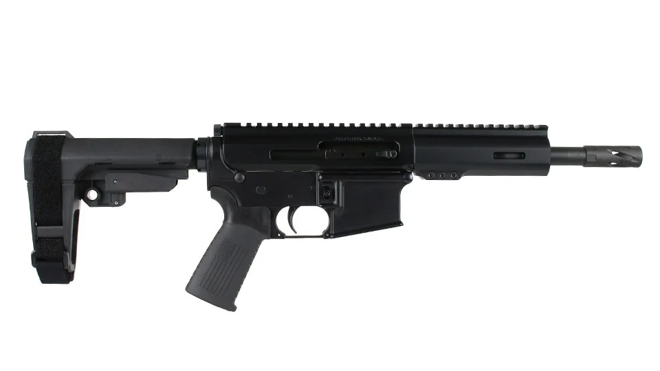 BC-15 | 7.62X39 Side Charging Pistol | 7.5" Parkerized Heavy Barrel - 0.75 | 1:10 Twist | Forging Lower | 4150 Pistol Length Gas System | MLOK Split Rail - Brace