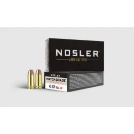 Nosler Match Grade Handgun 45 ACP 185 Grain JHP