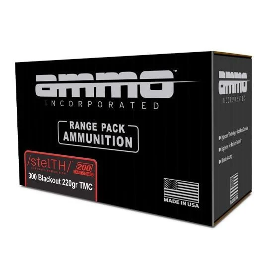 Ammo Inc StelTH 300 Blackout Ammo 220gr Subsonic TMC - 200 rounds - 300B220TMC-STL-A200