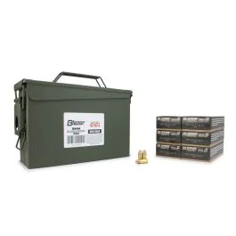 CCI Blazer Brass 9mm 124 Gr FMJ Heavy Duty Ammo Can