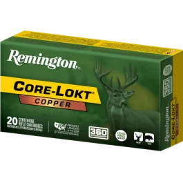 Remington 360 Buckhammer 160 Gr Core Lokt Tipped Ammo