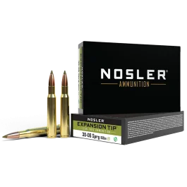 Nosler E-tip 30-06 Springfield 168 Gr E-Tip Lead-Free Ammo