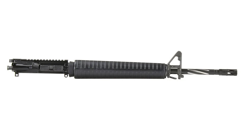 BC-15 | 5.56 NATO Upper | 20" 416R SS Black Nitride Bear Claw Fluted Heavy Barrel | 1:8 Twist | Rifle Length Gas System | Rifle Handguard | A2 Front Sight | with BCG & Charging Handle