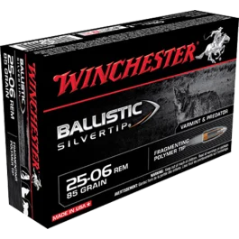 Winchester Ballistic Silvertip 25-06 Rem 85 Grain Fragmenting Polymer Tip Ammo