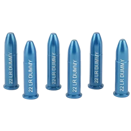 AZoom Rimfire Action Proving Dummy Rounds 22LR 6 Pack Aluminum Ammo