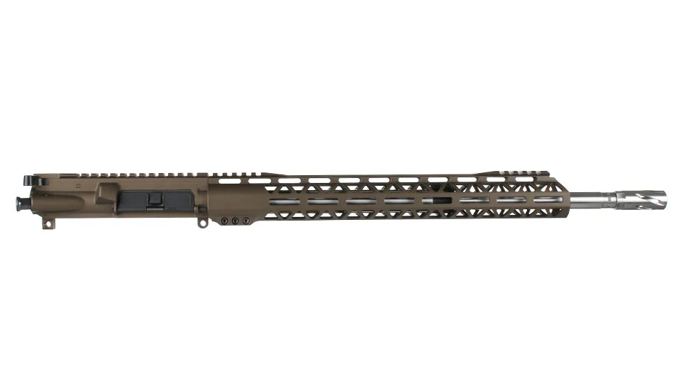 BC-15 | 6.5 Grendel Midnight Bronze Upper | 18" 416R SS Heavy Barrel | 1:8 Twist | Mid-Length Gas System| Talon 15” MLOK Split  Rail | with BCG & Charging Handle