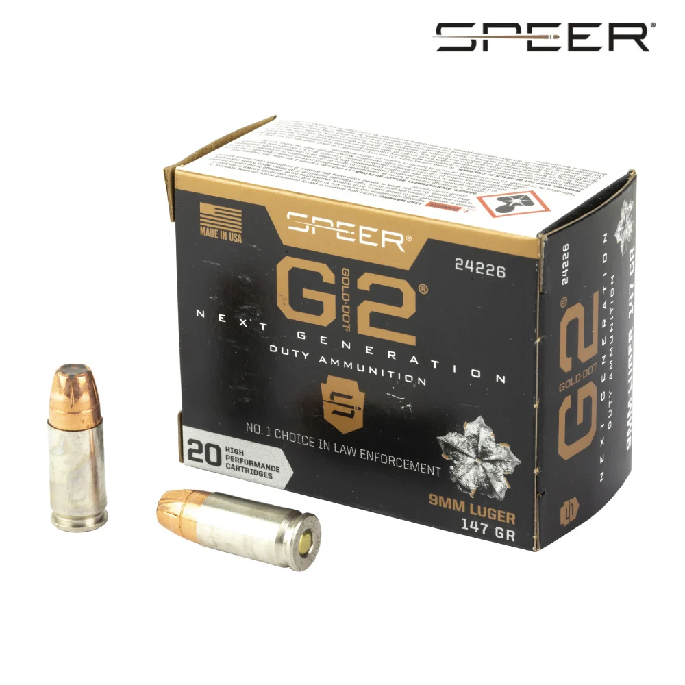Speer 9mm Gold Dot G2 Personal Protection 147gr Hollow Point Ammo