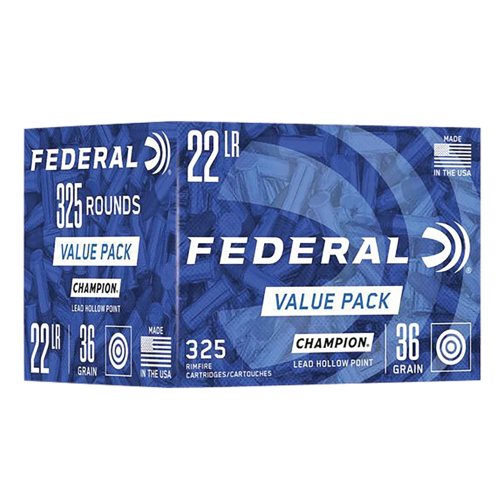 Federal Champion .22LR 36gr Lead Hollow Point Ammo