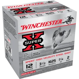Winchester Super X 12 Gauge 3.50 1 1/4 oz 2 Shot WEX12LM2