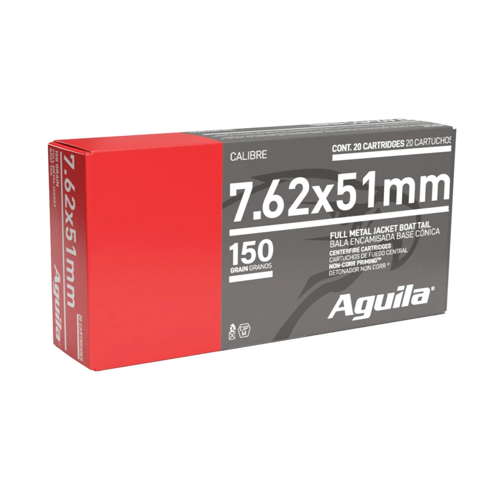 Aguila 7.62x51mm NATO 150gr FMJ Ammo