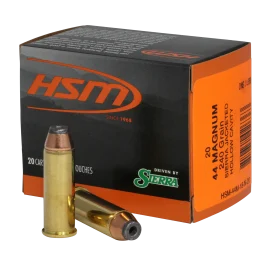 Hsm Pro Pistol 44 Mag 240 Grain Jacketed Hollow Cavity 44M18N20
