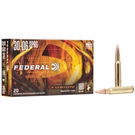 Federal Fusion 30-06 Springfield 180 Gr Bonded Soft Point Ammo