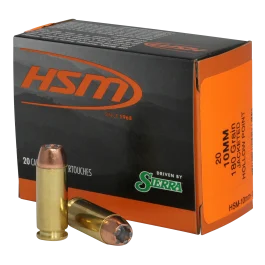 Hsm Pro Pistol 10mm 180 Grain JHP 10MM15N20